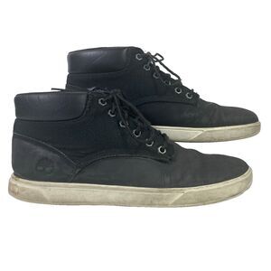 Timberland Ortholite Groveton-Men's Sz 8-Black Leather + Synthetic Chukka- 9465B